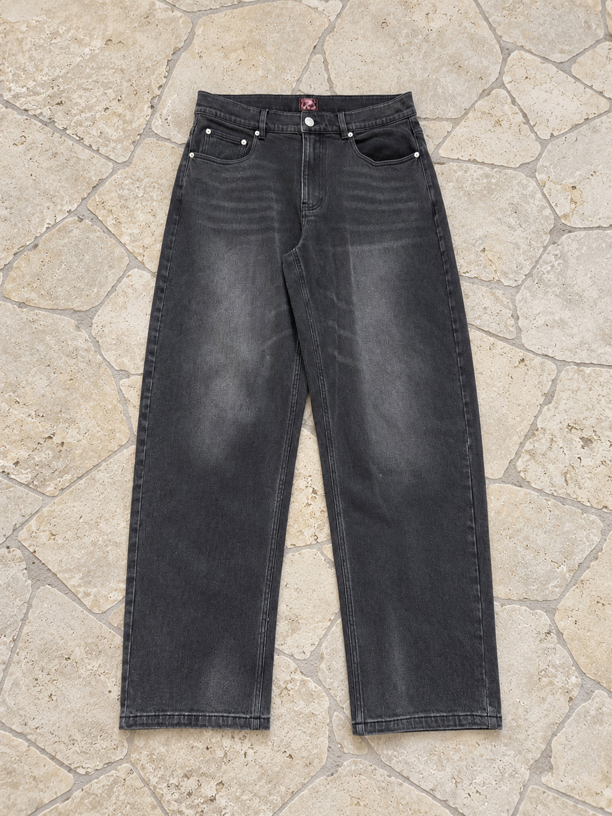 Relaxed Jeans - Washed Black