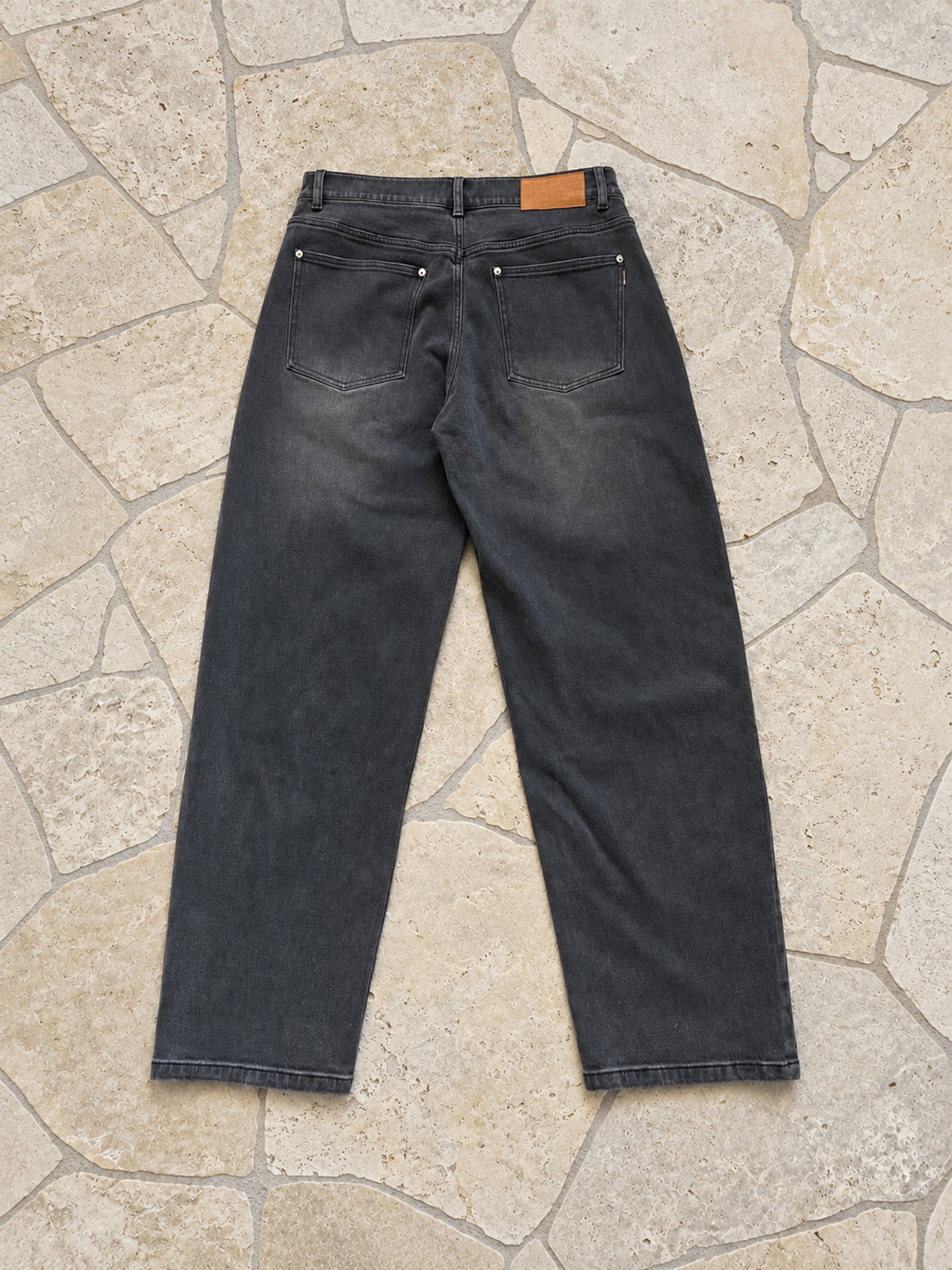 Relaxed Jeans - Washed Black