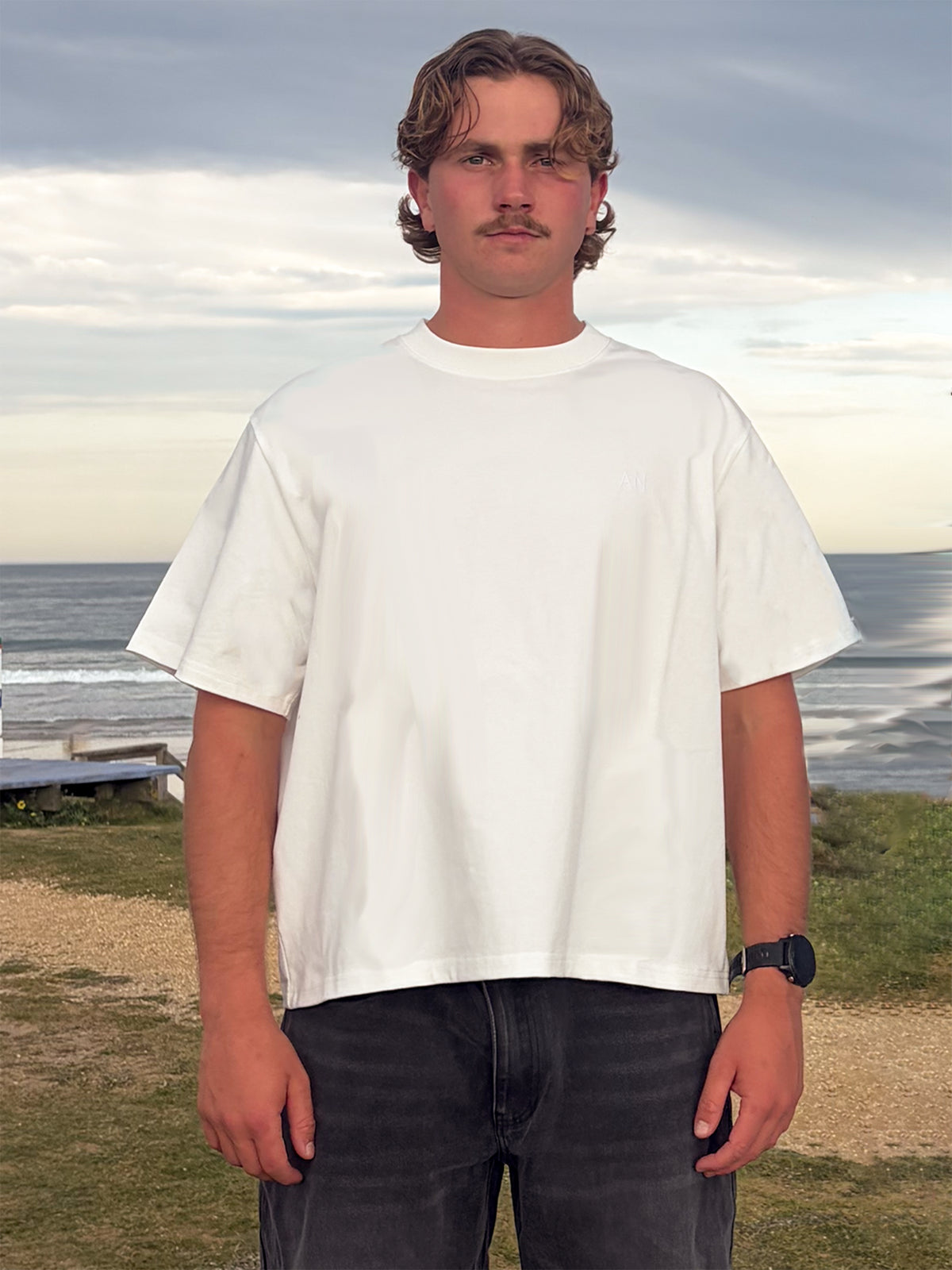 Cropped Tee - White