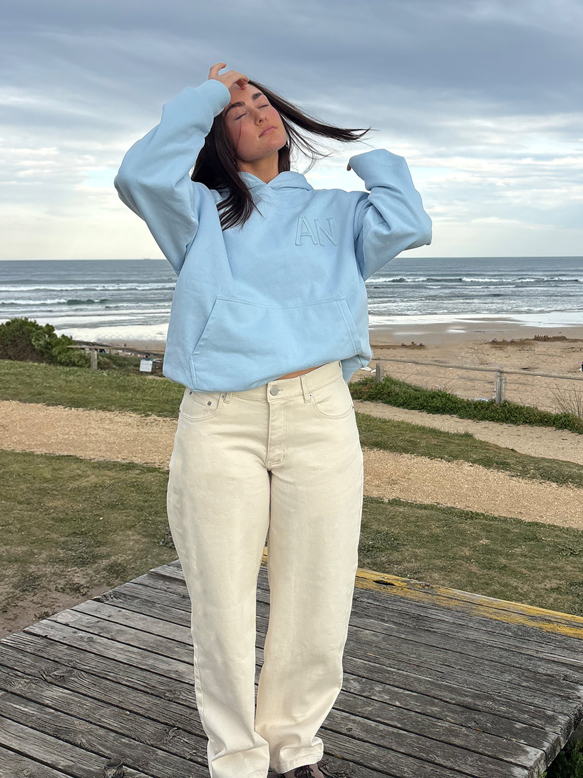 Relaxed Jeans - Cream