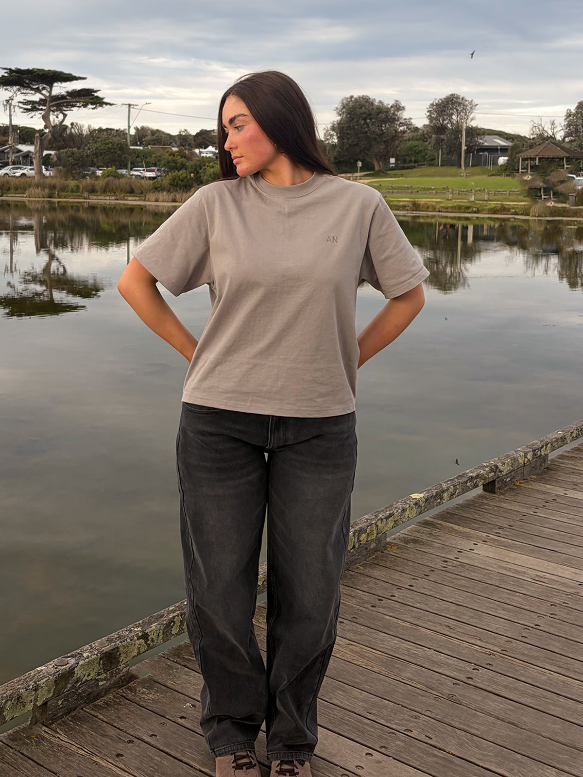 Relaxed Jeans - Washed Black