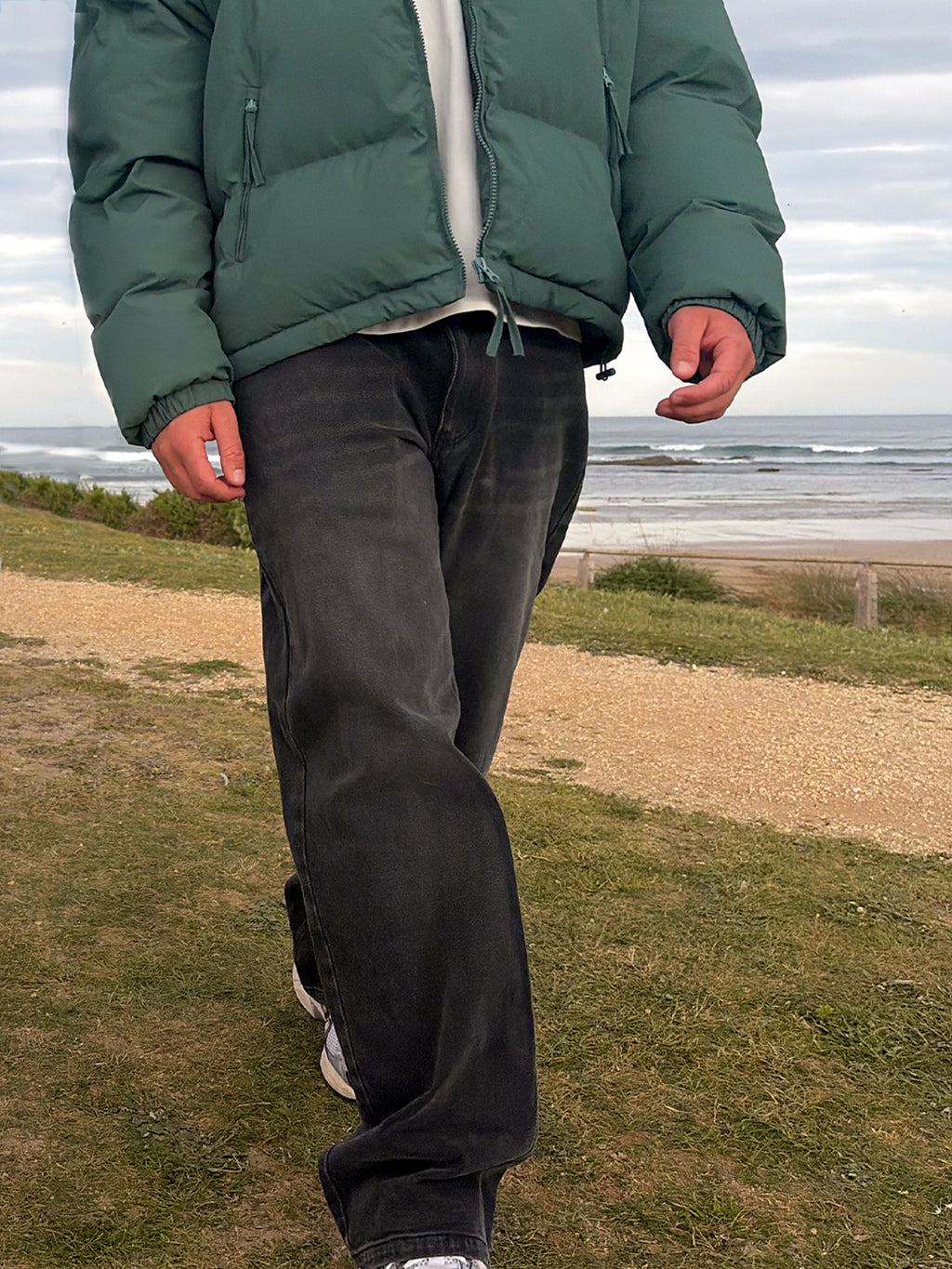 Relaxed Jeans - Washed Black