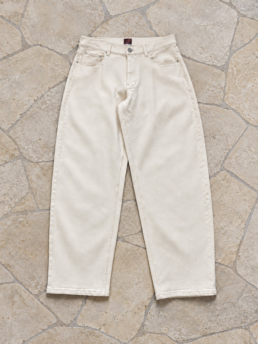 Relaxed Jeans - Cream