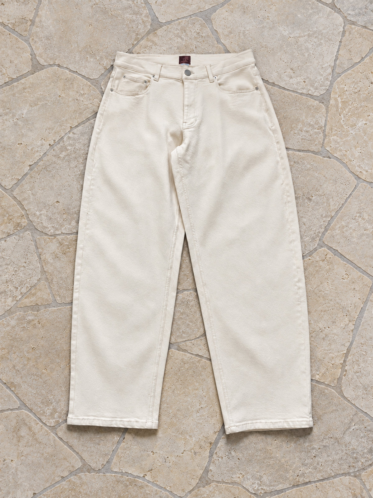 Relaxed Jeans - Cream