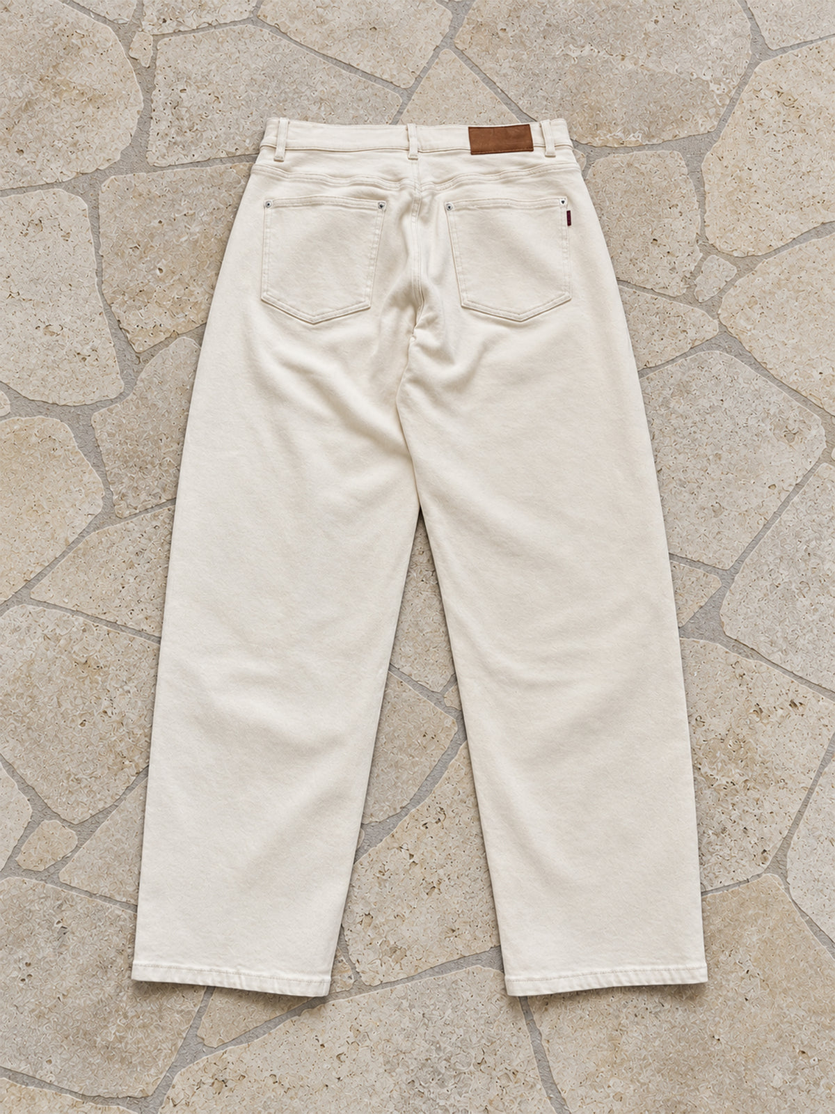 Relaxed Jeans - Cream