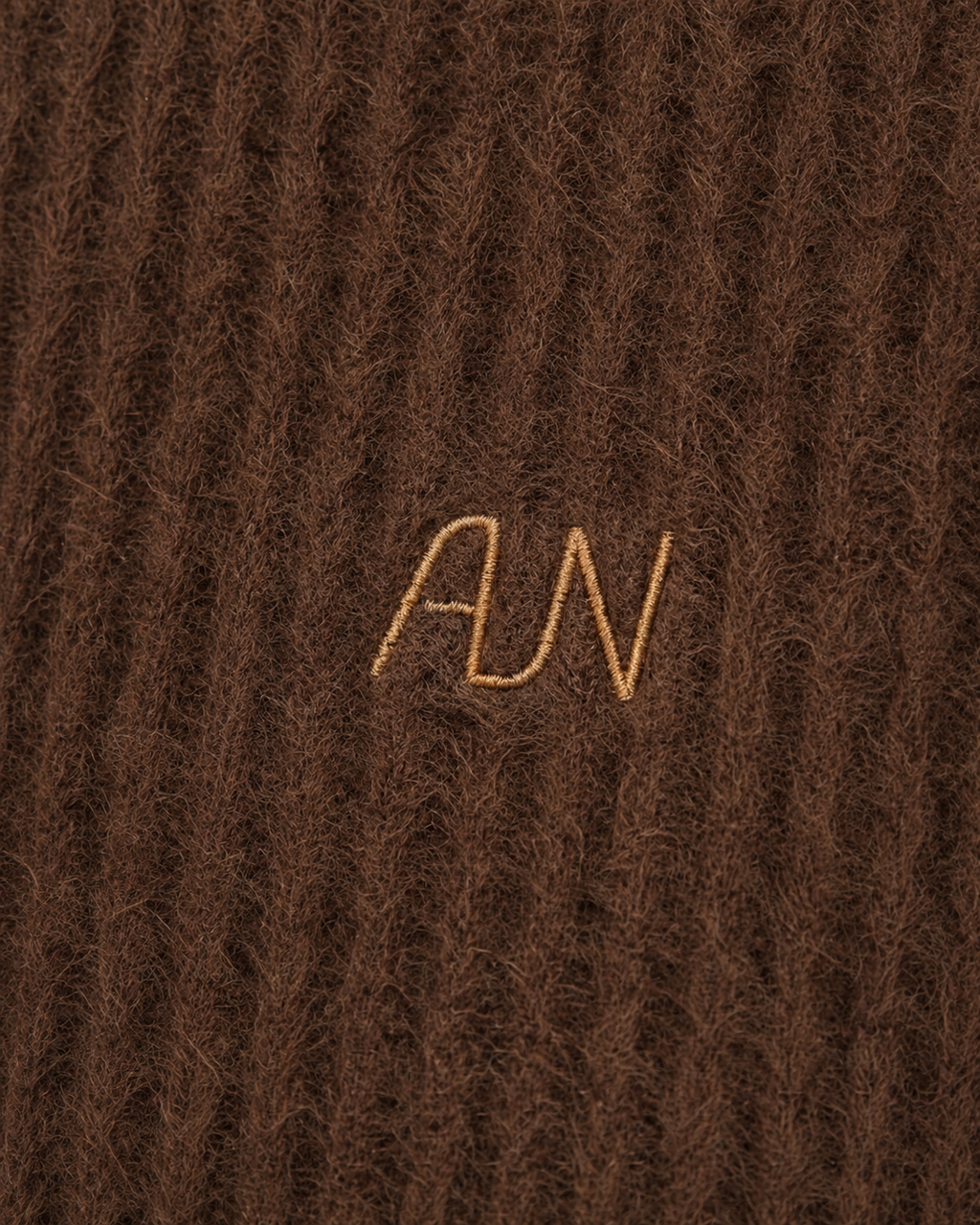 Fuzzy Crew Knit - Chocolate Brown