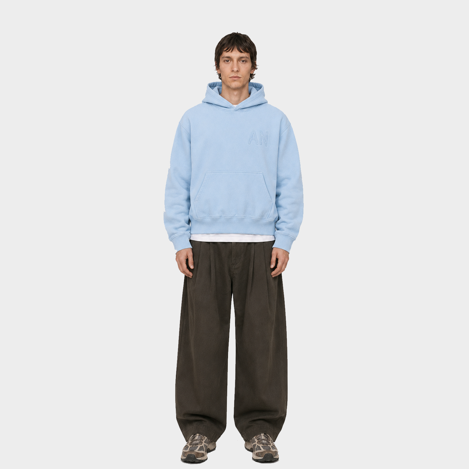 Classic AN Hoodie - Light Blue