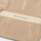 Teddy Cropped Quarter Zip - Beige