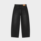 Relaxed Baggy Jeans - Washed Black