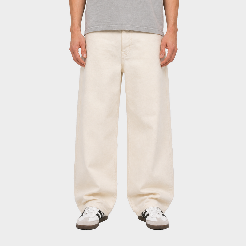 Relaxed Baggy Jeans - Cream