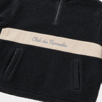 Teddy Cropped Quarter Zip - Grey