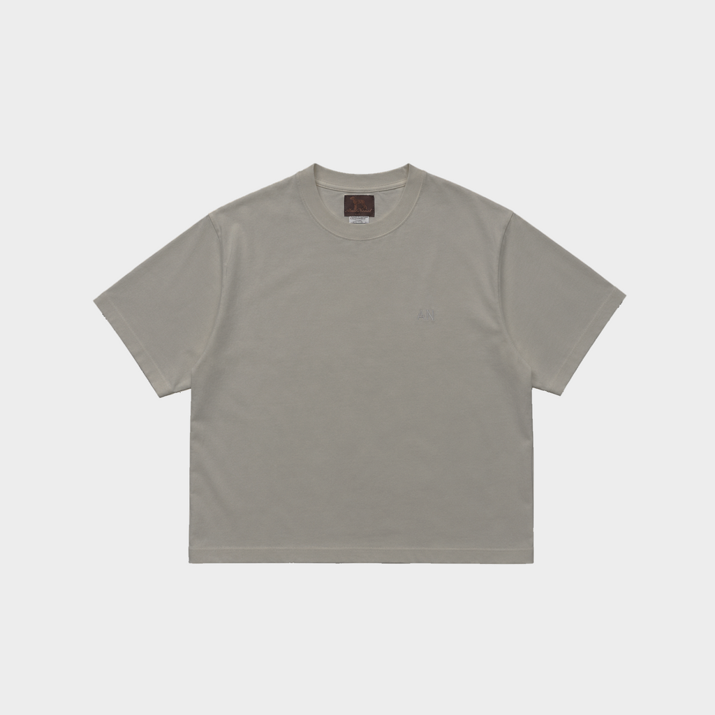 AN Signature Cropped Tee - Grey
