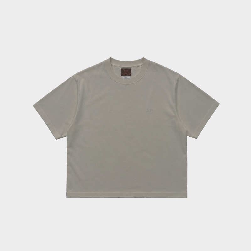 AN Signature Cropped Tee - Grey