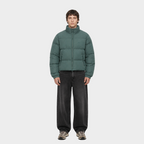 Cropped Puffer - Forrest Green