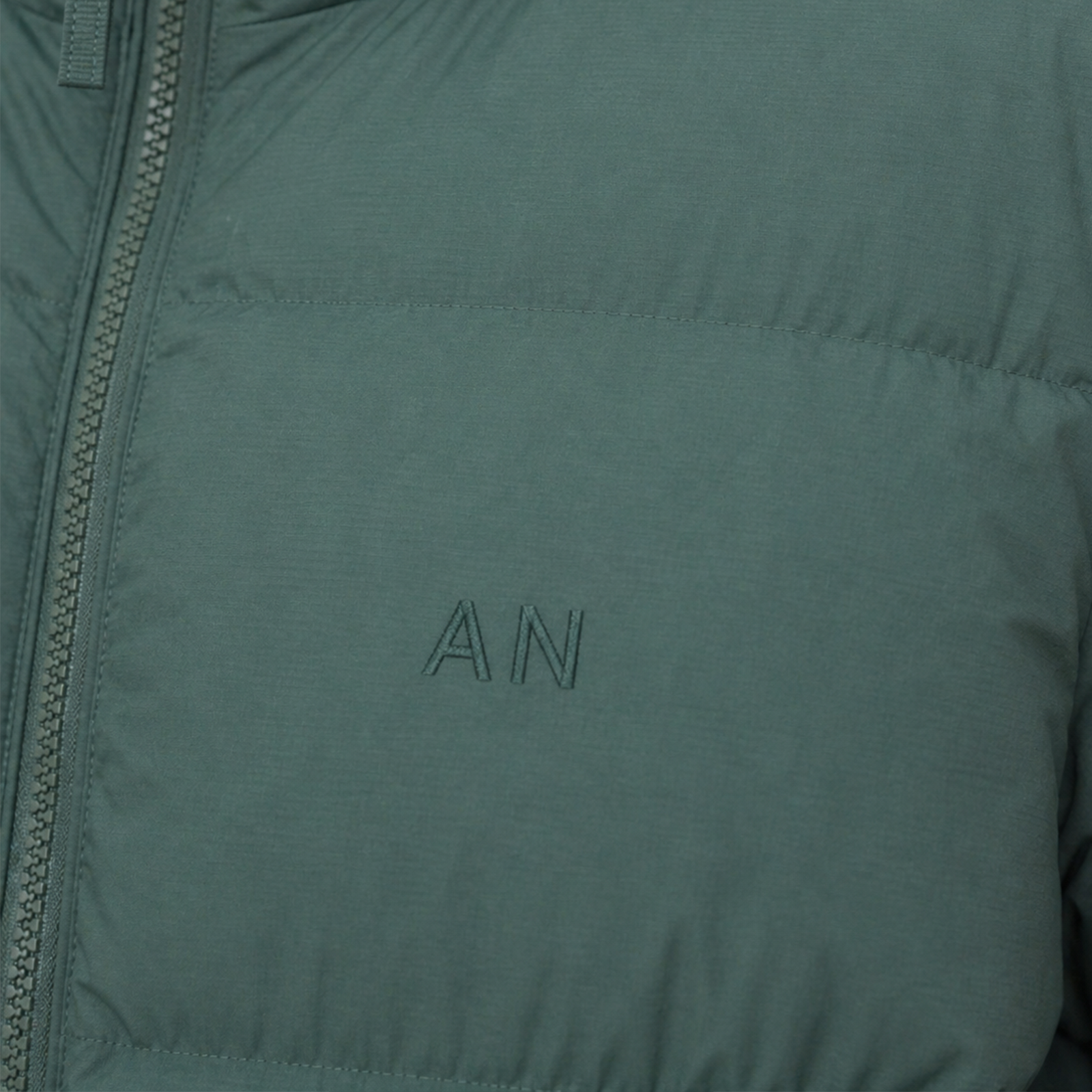 Cropped Puffer - Forrest Green