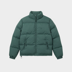 Cropped Puffer - Forrest Green