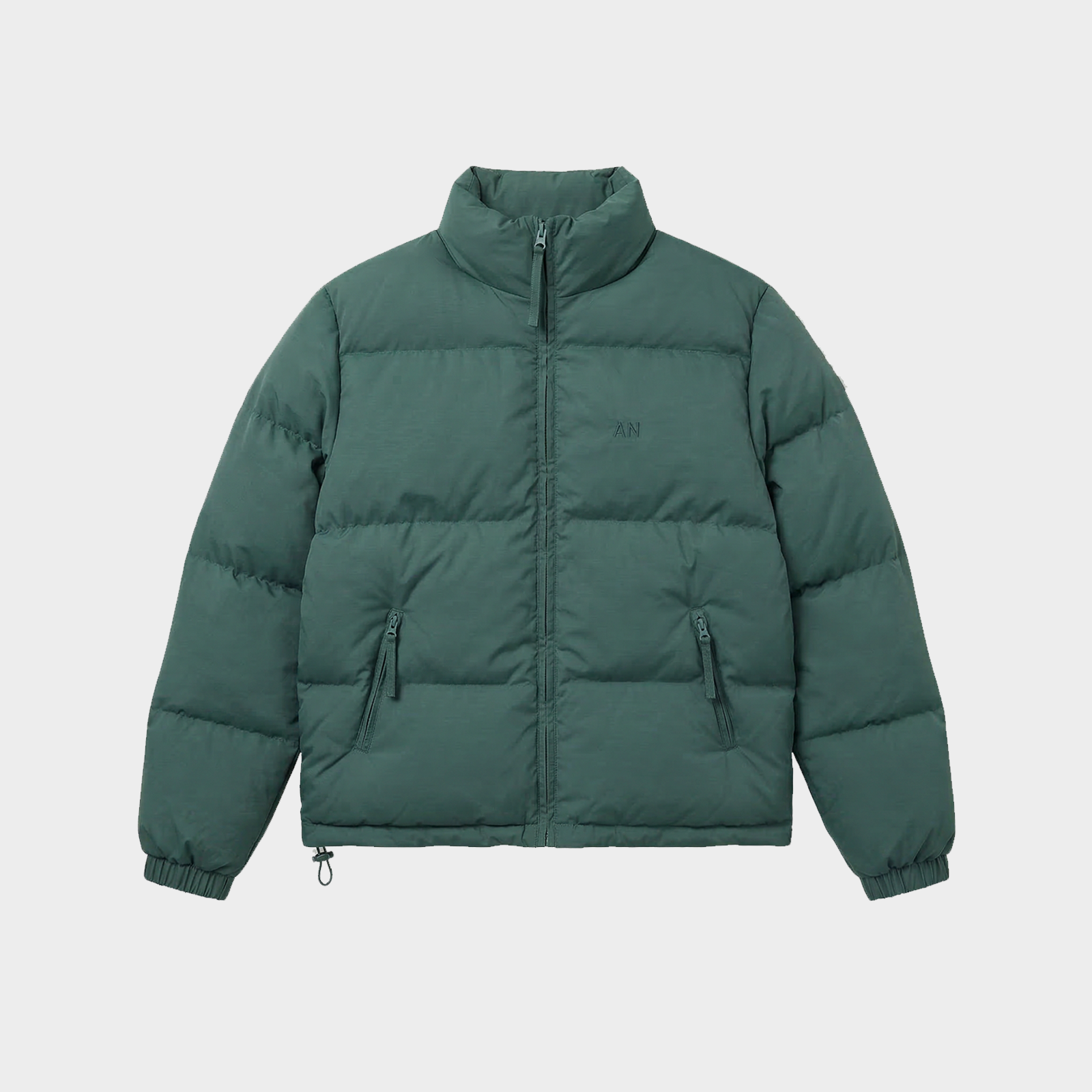 Cropped Puffer - Forrest Green