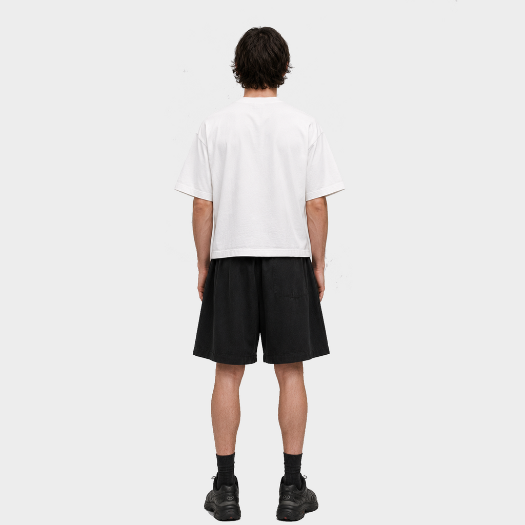 AN Signature Cropped Tee - White