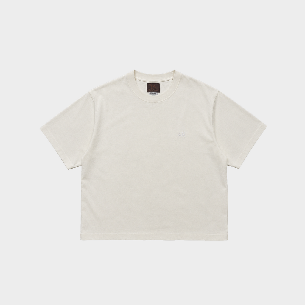 AN Signature Cropped Tee - White