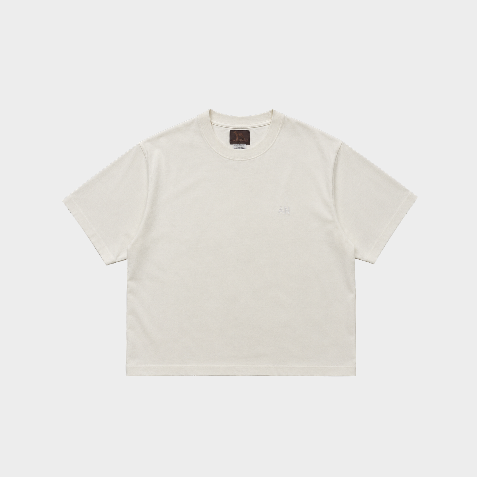 AN Signature Cropped Tee - White