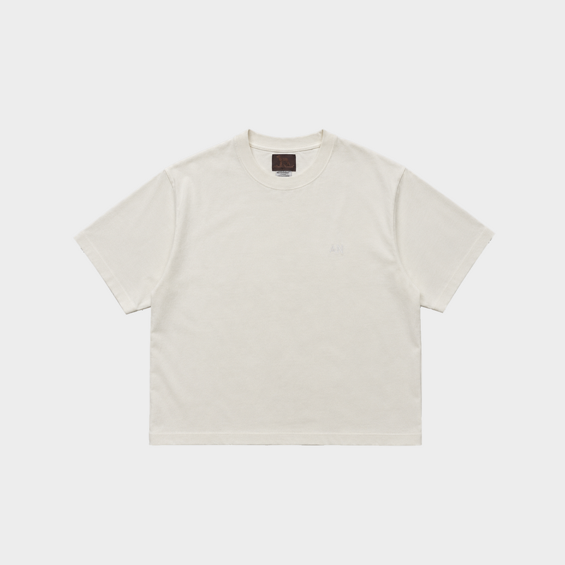 AN Signature Cropped Tee - White