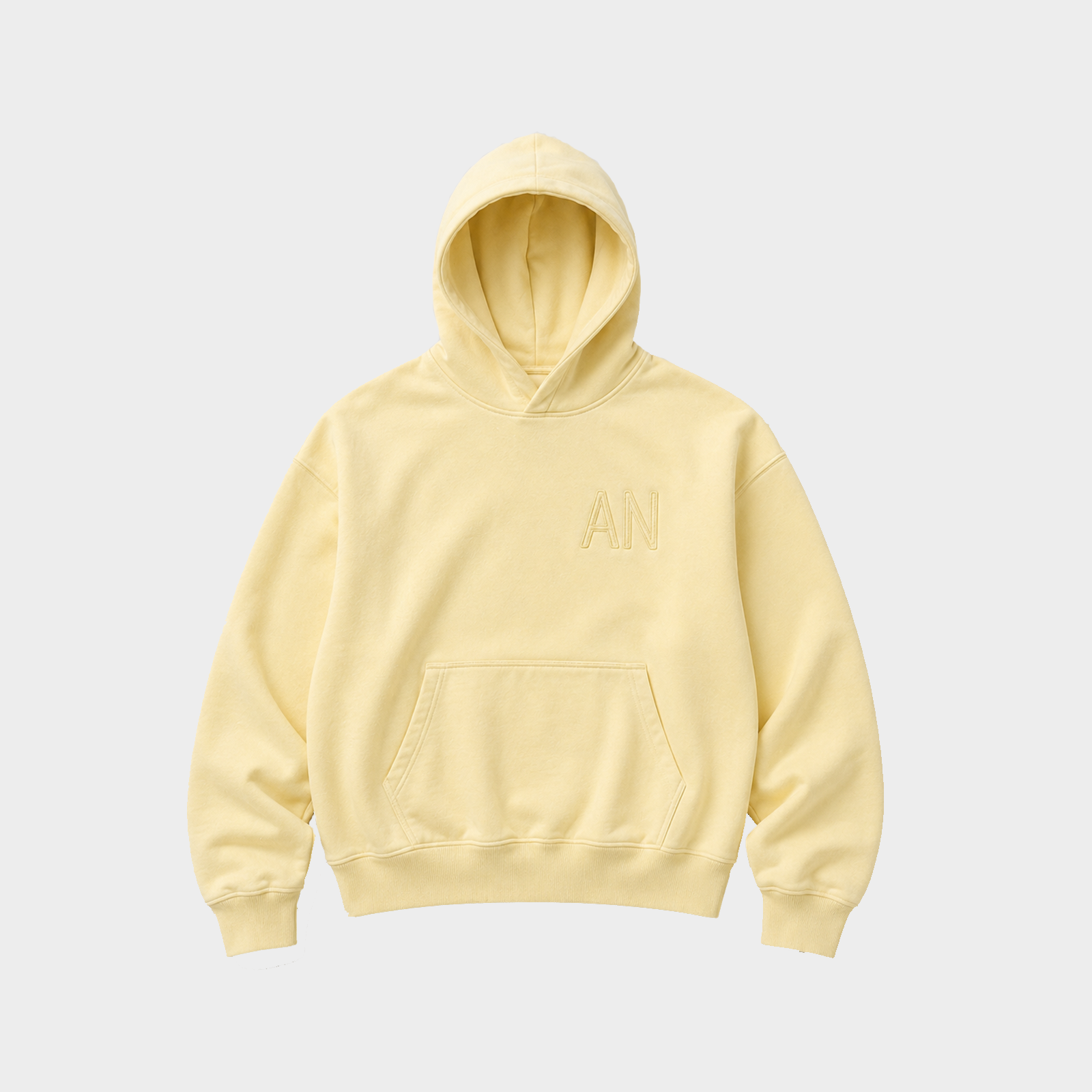 Classic AN Hoodie - Pale Lemon